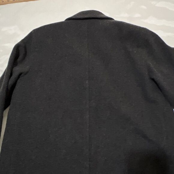 J.Percy 100% Merino Wool Pea Coat Charcoal Gray Nautical Made in USA Size 6 - Picture 12 of 12